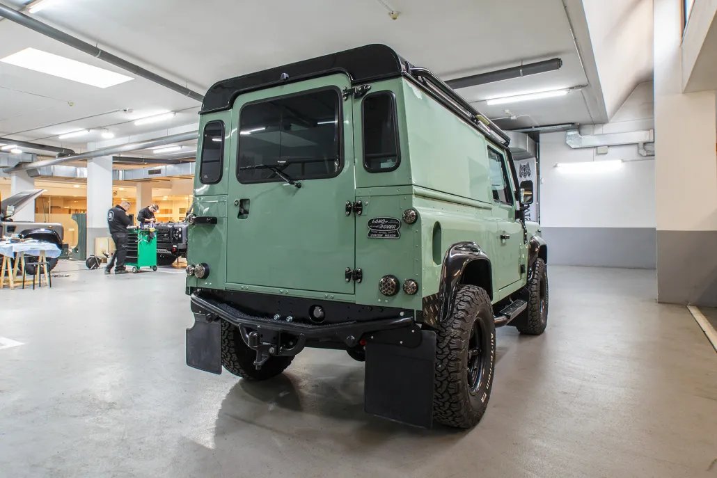 Land Rover Defender Andorra restored by Costa Motor — rear