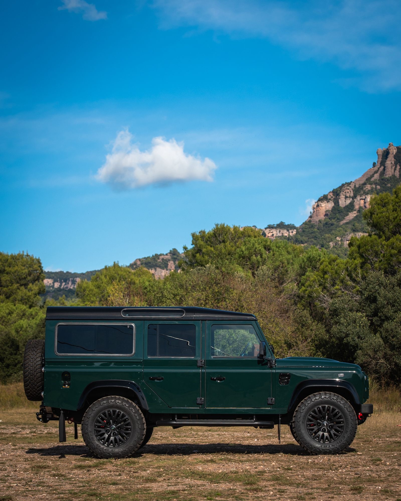 Land Rover Defender Falcon restored by Costa Motor — hero landscape