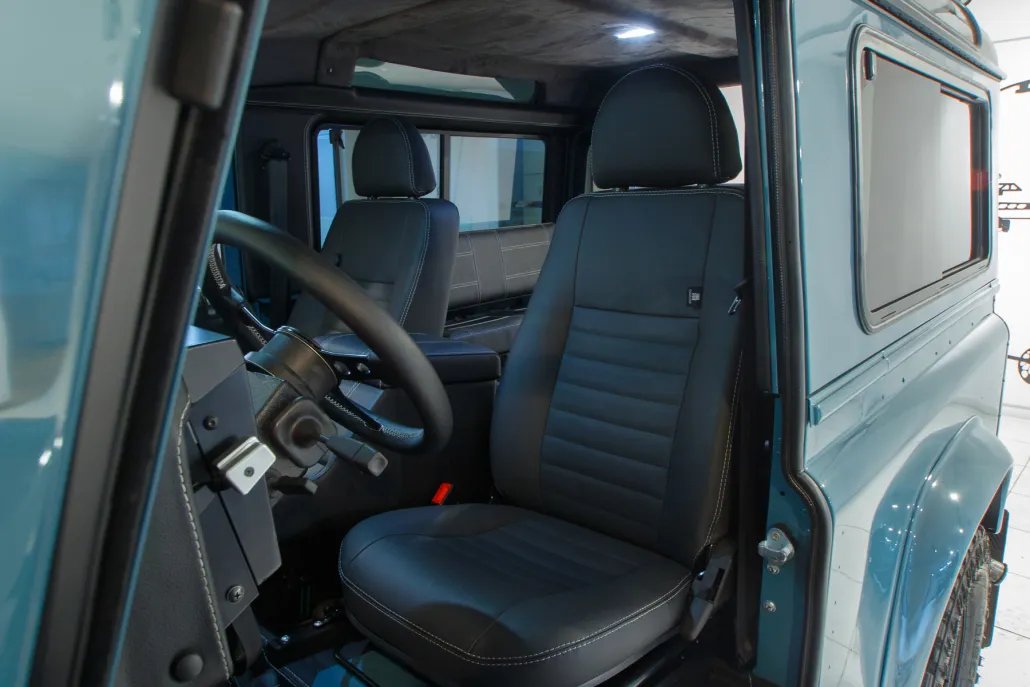 Land Rover Defender Formentera restored by Costa Motor — cockpit