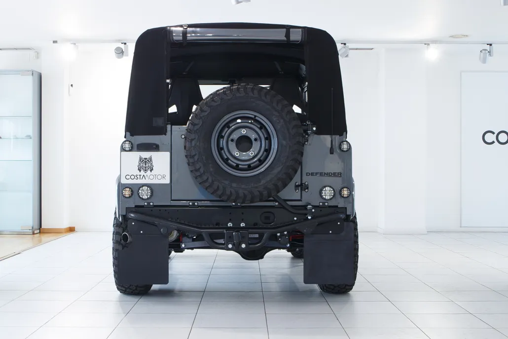Land Rover Defender Maximus restored by Costa Motor — rear