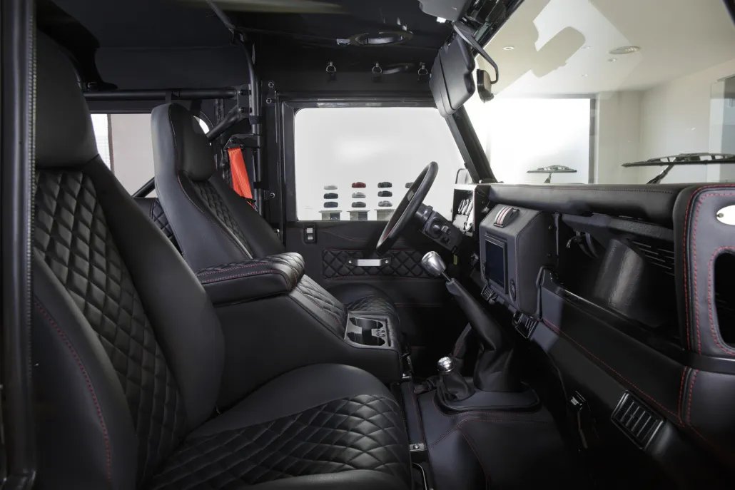 Land Rover Defender Zeus restored by Costa Motor — cockpit
